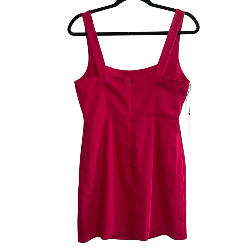 NEW NWT Babaton Aritzia 90’s Slit Mini Dress In Eros Pink Fuchsia - Picture 5 of 10